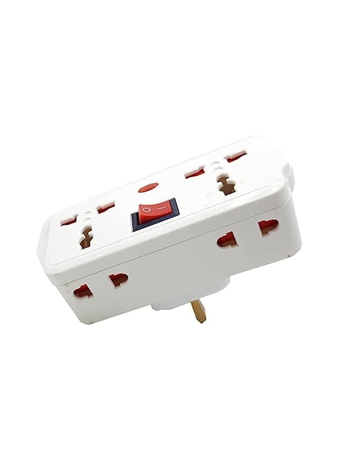 The Bros Universal Adapter with 4 Electrical Multi socket plug, Multiple Outlet Extender, Side Outlet Splitter Box, Wall Tap Power Plug Expander for Home - Image 3