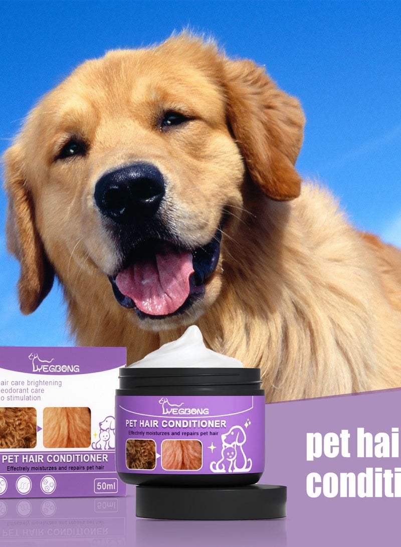 YEGBONG Pet Hair Conditioner,Natural Coat Conditioner for Pet Grooming,Dog Conditioner,Hair Conditioner for Dogs,Gentle Moisturize Skin Dog Skim Cream,Pet Hair Conditioner Makes Hair Fluffy  - Image 4