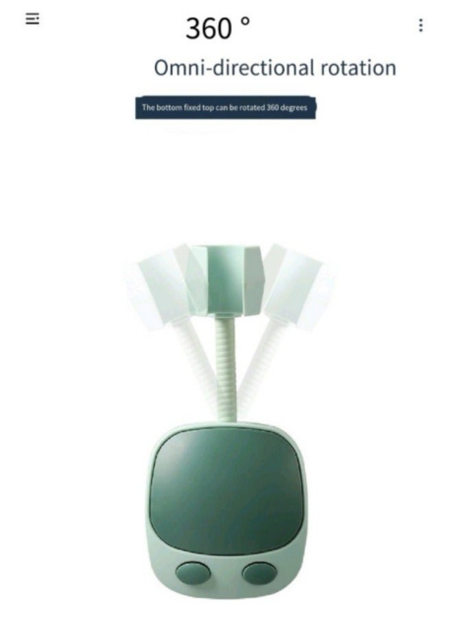 Punch-Free Shower Head Bracket Shake Head Adjustable Bathroom Shower Head Bracket Green  - Image 4