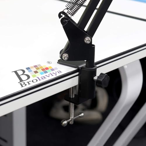 BROLAVIYA Desk Base Clamp Mount for Microphone Boom Scissor Arm, Table C Clip for Articulating arm Stand, or Mic Stand Fits Up to 1.77 inch 4.5cm Thickness. - Image 3