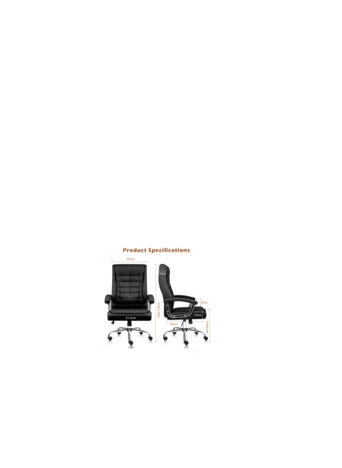 Executive Office Chair Adjustable Leather Chair, Swivel Office Chair with Padded Armrest and Spring Seat, Computer Desk Chair for Home Office - pzsku/ZE290C500A010CD9A6355Z/45/_/1737488554/e03eff17-4ffe-4baa-9556-deb24c03203d