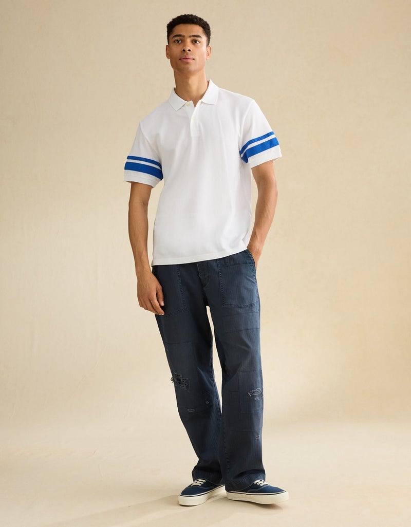 American Eagle AE Standard Fit Applique Pique Polo Shirt - Image 4