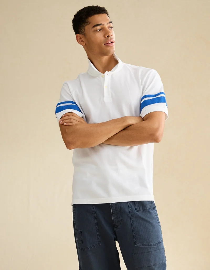AE Standard Fit Applique Pique Polo Shirt