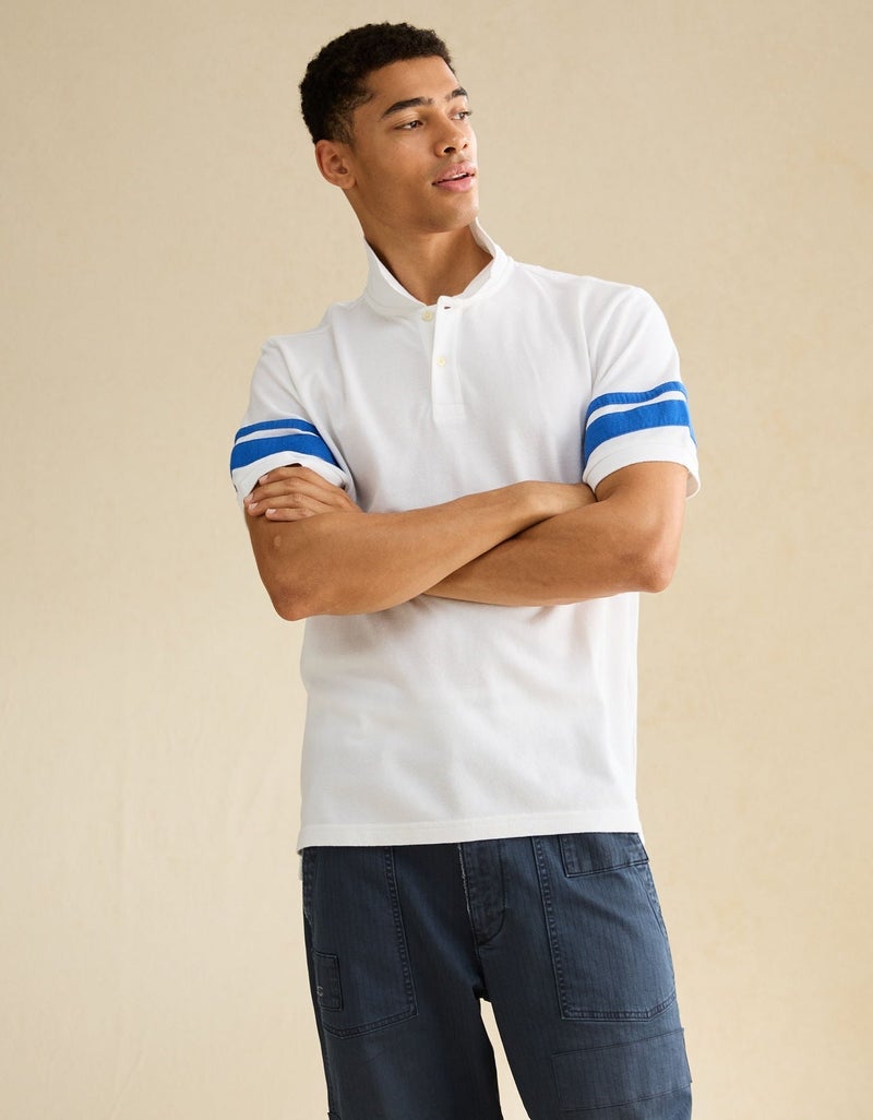 American Eagle AE Standard Fit Applique Pique Polo Shirt - Image 1