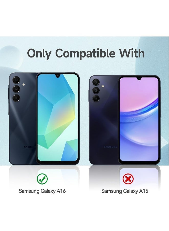 DUSALA 2 Pack Screen Protector for Samsung Galaxy A16 Tempered Glass Screen Shatterproof Anti Scratch Glass HD Clear compatible with Samsung Galaxy A16 - Image 2
