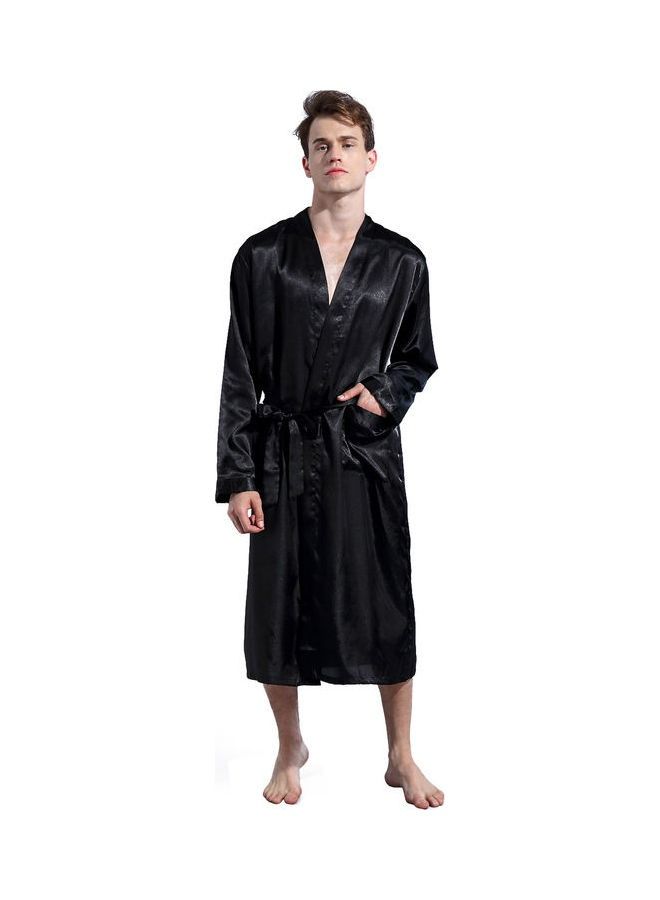 Solid Belted Robe