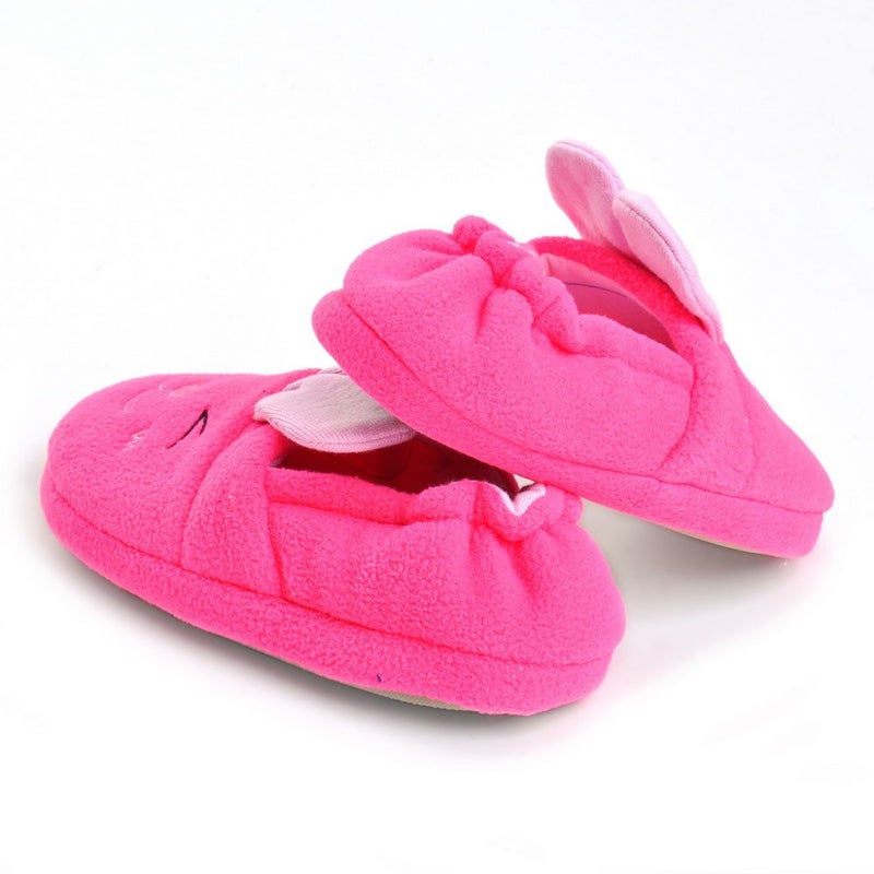Enteer Baby Girls' Rabbit Slipper 11-12 M US Little Kid Pink - Image 5