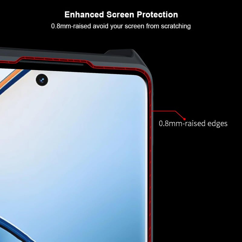 Samsung Galaxy A25 5G Case with Camera Lens Protection, Shockproof TPU Bumper, Anti-Yellowing Slim Fit Back Cover, Black Clear - Image 3