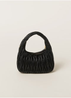 MIU MIU MIU Wander Matelass é Crescent Bag Women's Handbag Adjustable Shoulder Bag (Black)  - Image 2