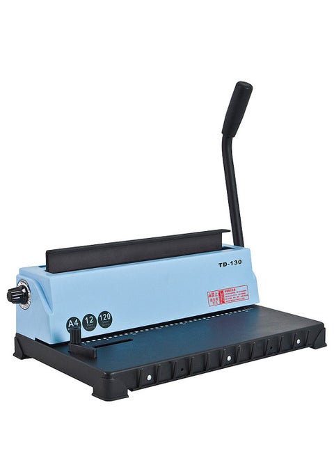 Glue Ring Clip Strip Comb Binding Machine ,TD-130， 34-Holes, 450 Sheets, Comb Binding Machines, Comb Binder Machine   Book Maker Perfect for Letter Size, A4, A5 or Smaller Sizes