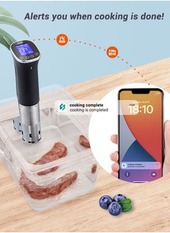 INKBIRD INKBIRD ISV-300W WiFi Sous Vide Machine IPX7 Waterproof Sous Vide Cooker APP Remote Control with Recipes Alarms Timer Booking Function  - Image 5