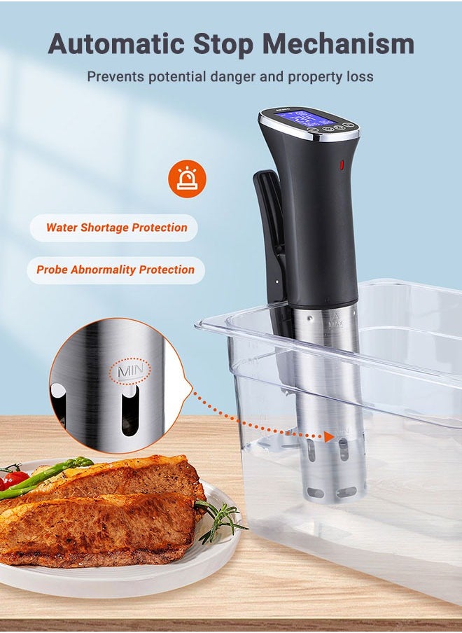 INKBIRD - INKBIRD ISV-300W WiFi Sous Vide Machine IPX7 Waterproof Sous Vide Cooker APP Remote Control with Recipes Alarms Timer Booking Function - Image 1