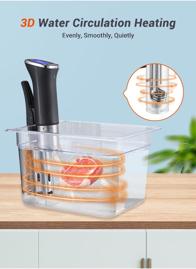INKBIRD - INKBIRD ISV-300W WiFi Sous Vide Machine IPX7 Waterproof Sous Vide Cooker APP Remote Control with Recipes Alarms Timer Booking Function - Image 1