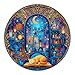SECOGM Bookshelf Cat Puzzles for Adults 1000 Pieces Round Watercolor Jigsaw Puzzles 1000 Pieces Impossible Difficult Hard Challenging Puzzles for Adults Art Puzzle for Home Decor 265 265in - Image 2