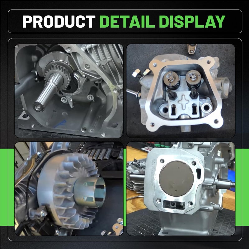 BUHNSS 3.308" Billet Aluminum Connecting Rod And 10krpm Flywheel With 26lb Valve Spring And 70mm Flat Top Piston Kit For Predator 212cc Non-Hemi Engine Go Kart Cart - Image 4