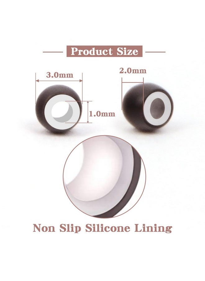 Vlasy - 200Pcs Nano Ring Beads Silicone Lined Beads For Nano Ring Human Hair Extensions 5 Color Optional (Brown) - Image 1