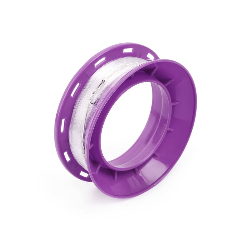 Purple 12mm Hand Wheel Wire Reel Suitable For Outdoor Fishing - Image 5