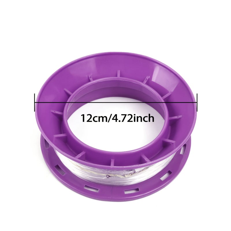 Purple 12mm Hand Wheel Wire Reel Suitable For Outdoor Fishing - Image 2