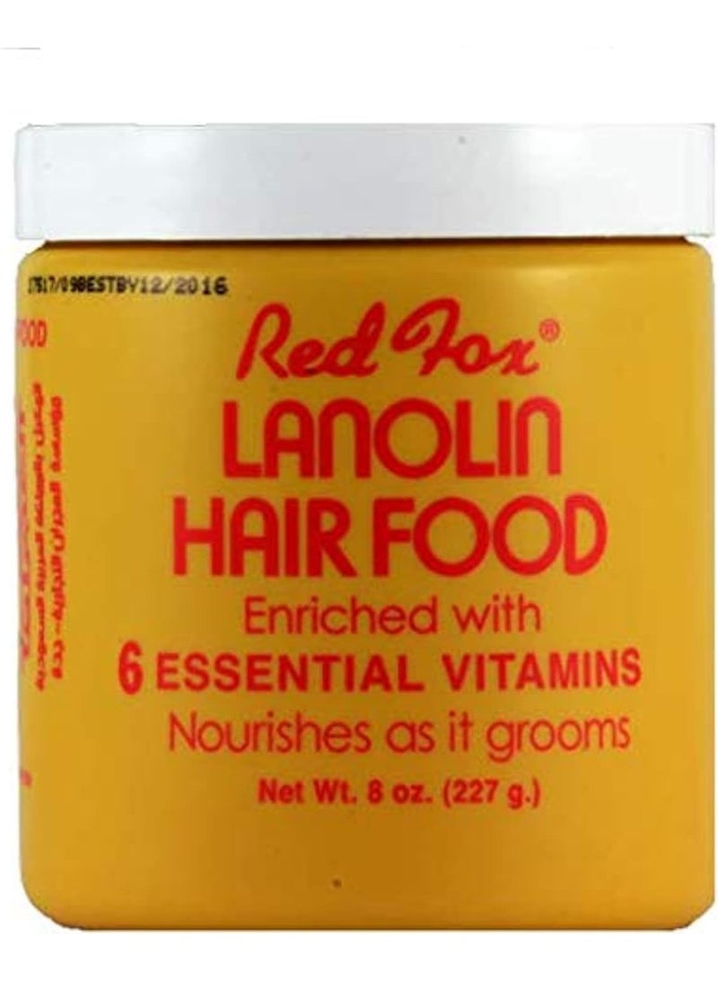 ريد فوكس كريم ريد فوكس لانولين الأمريكي هير فود 227جم – علاج الهيشان والتقصف والخشونة | ترطيب عميق ولمعان فوري للشعر التالف - Image 1