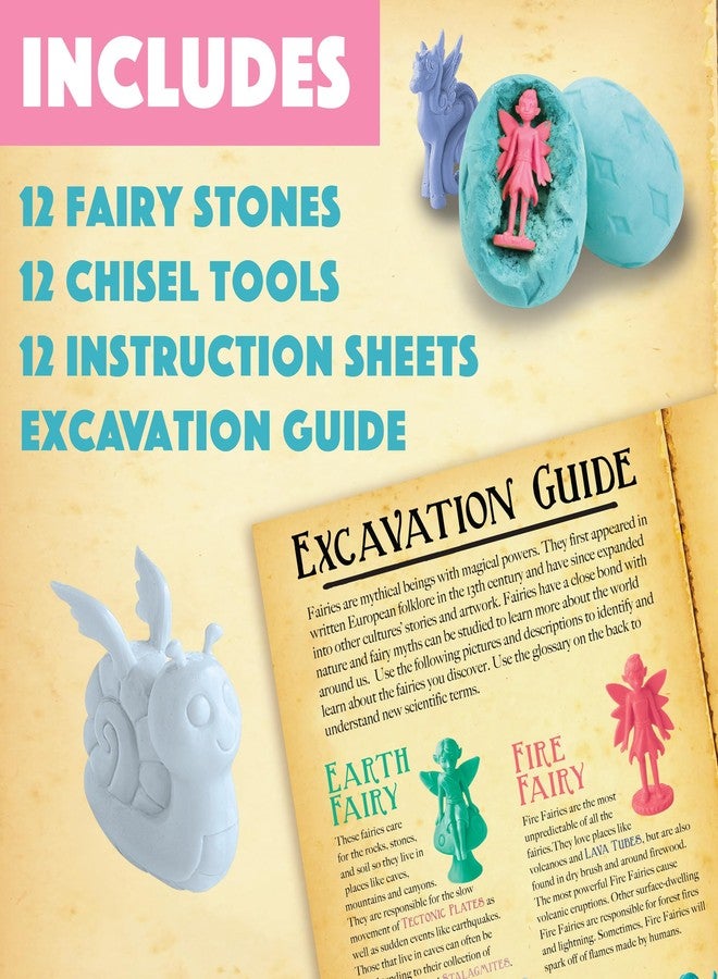 MindWare Dig It Up! Discoveries Fairies Dig Kit - 12 Surprise Eggs and 12 Fairies Toys for Girls & Boys - Great for Birthday Party Kids Activities - Ages 4 and Up - Image 4