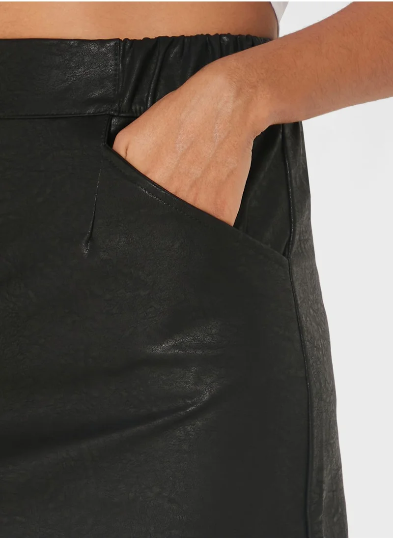 Wednesdays Girl High Waist Mini Skirt