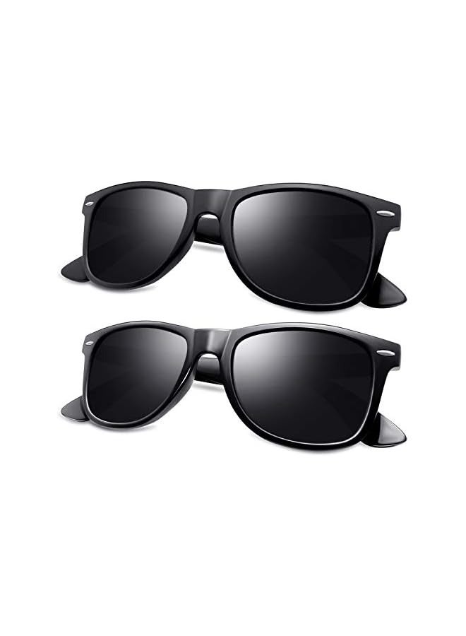 بروماس نظارات شمسية مستقطبة للرجال، نظارات شمسية مربعة أنيقة للنساء، ظلال كلاسيكية للنساء، قيادة الصيد في الهواء الطلق حماية 100% من الأشعة فوق البنفسجية 400 (زوجان) - Image 5