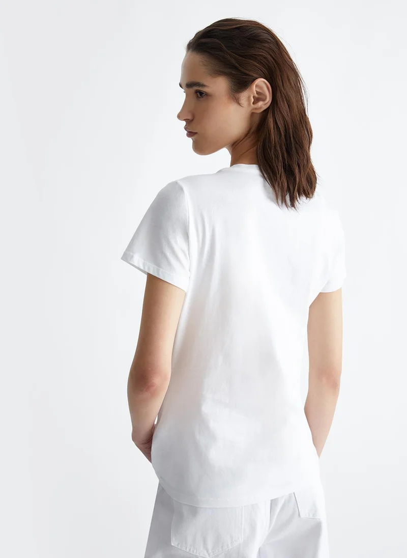 Liu Jo T-shirt with floral print and logo