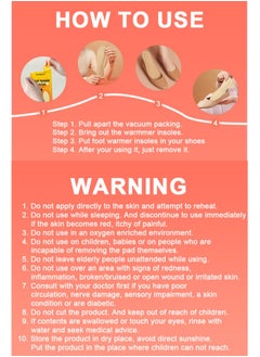 Hodaf 10 Pairs of Men's Foot Warming Insoles - Long-Lasting Safe Natural Odorless Air-Activated Insole Warmers - Heated for Up to 8 Hours  - Image 5