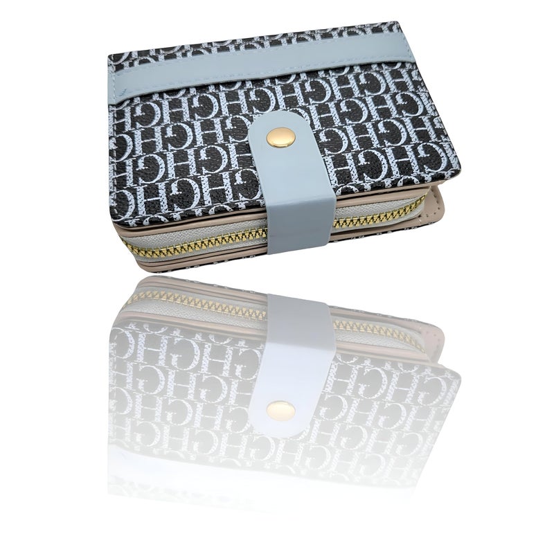 Women's luxury multi-functional wallet with elegant design, large capacity, double zipper, card holder, coin pocket, for daily use (option 5) - Image 4