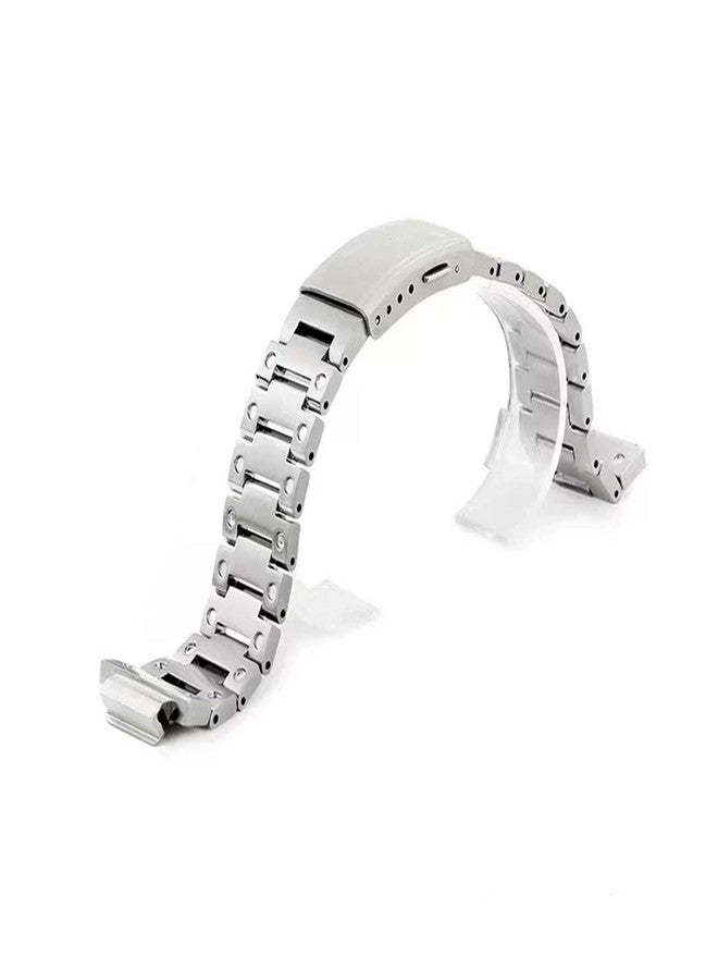 سوار LDDAL من الفولاذ المقاوم للصدأ سريع الفك متوافق مع سوار ساعة G-Shock GM2100 GM5600 للرجال (فضي) - Image 1