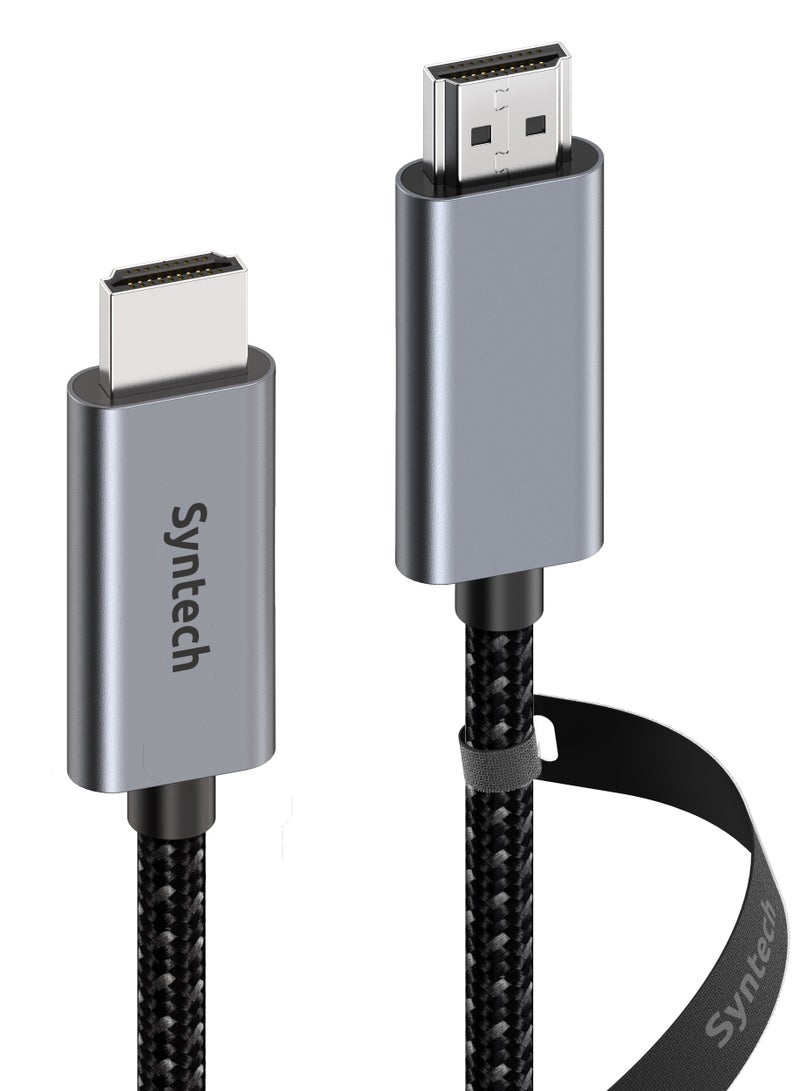 سينتيك كيبل Syntech  محول DisplayPort إلى DisplayPort يدعم 4K@60Hz و2K@165Hz، تصميم نايلون مزدوج مقاوم للتشابك، بطول 1.8 متر للأجهزة المتعددة - Image 2