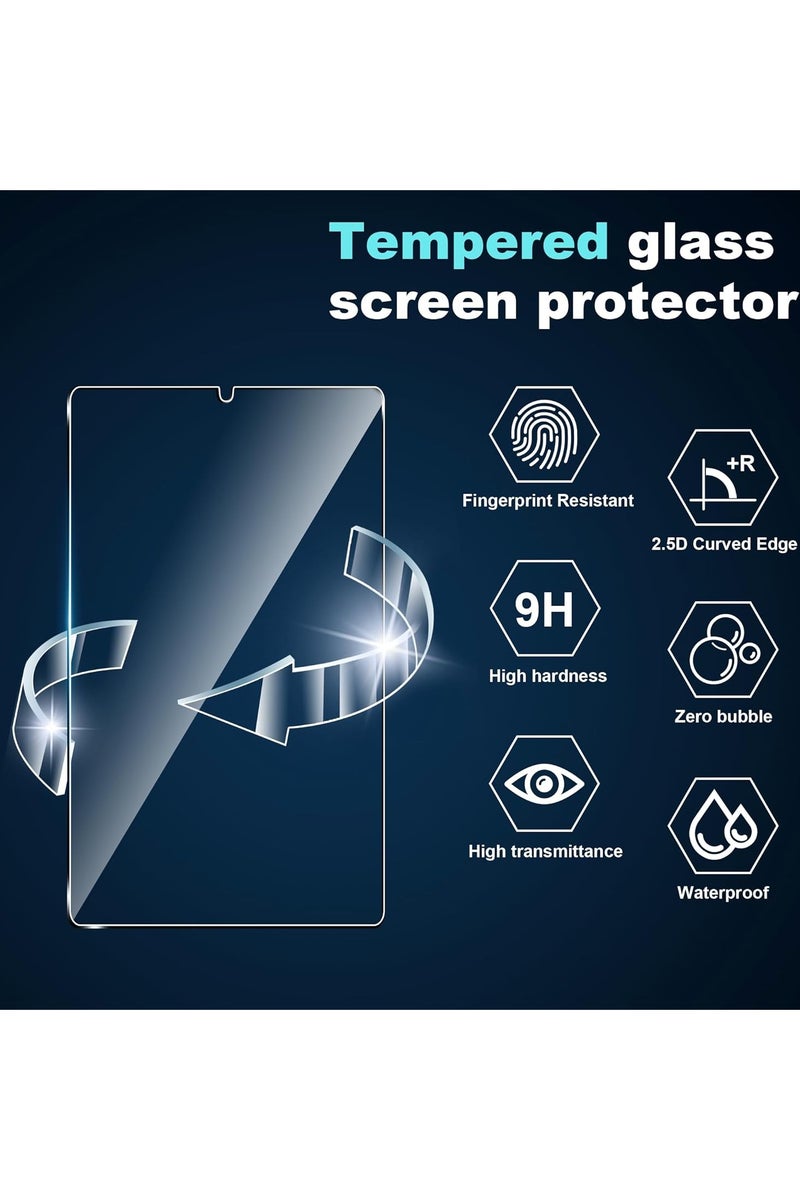 general Compatible with Lenovo Tab One 8.7-inch 2025 (TB305FU/TB305XU) screen protector, [2+1 pack] camera lens protector + high-definition 9H hardness tempered glass screen protector - Image 2