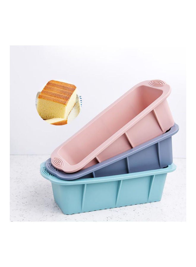 NIBEMINENT Rectangular Silicone Non-Slip Bread Toast Mold Blue 25x12x6.8cm - Image 2