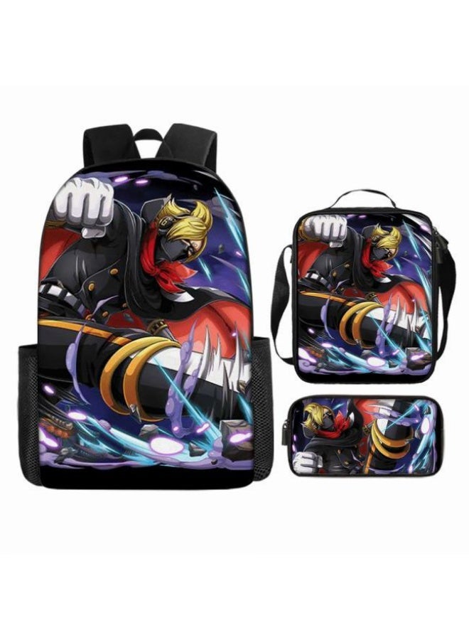 عام أحدث نموذج عالمي من الكرتون طباعة ثلاثة قطعة حقيبة مجموعة ( الطلاب ، الأطفال ، الأصدقاء ، نزهة ، تسلق الجبال ، الخ . ) - Image 5