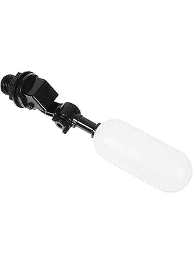 Automatic Shut Off Compact 4 Point Tank Refill Valve Plastic Float Ball Black - Image 1