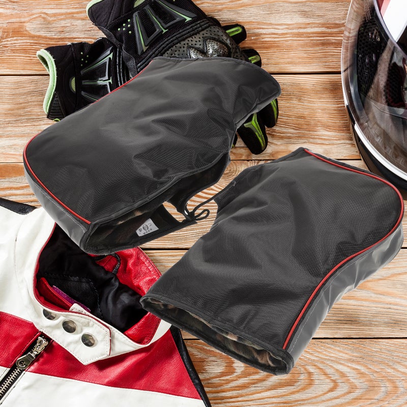 1 Pair Motorcycle Handlebar Gloves Muffs Winter Motorcycle Hand Muffs Handlebar Gloves - Image 4