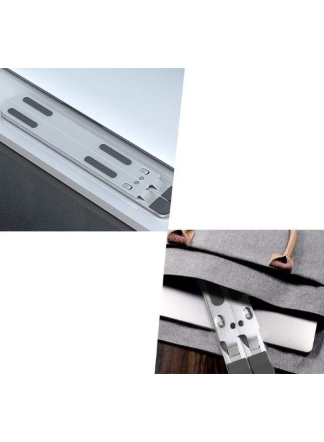 حامل لابتوب معدني قابل للتعديل بـ8 مستويات – مزود بوسادات سيليكون مانعة للانزلاق – مناسب لأجهزة حتى 15.6 بوصة - Image 4