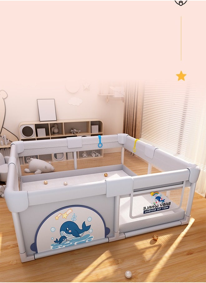 Baby fence, Baby protective fence, Child safety fence, A sturdy amusement area, Collision and fall prevention, Bottom reinforcement suction cup, Suitable for babies to play and learn to walk, 150x180 centimeters