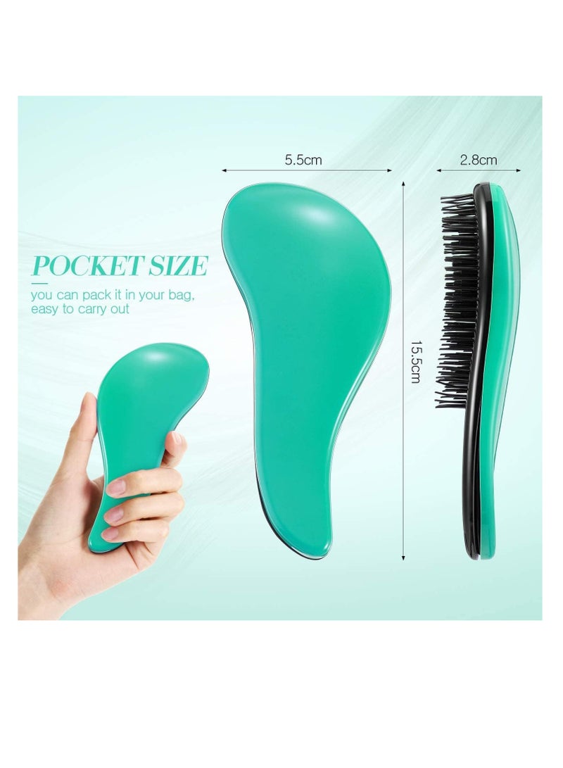 بريميفي قطعتان من فرشاة فك تشابك الشعر للنساء والفتيات والأطفال (أخضر ووردي) - Image 2