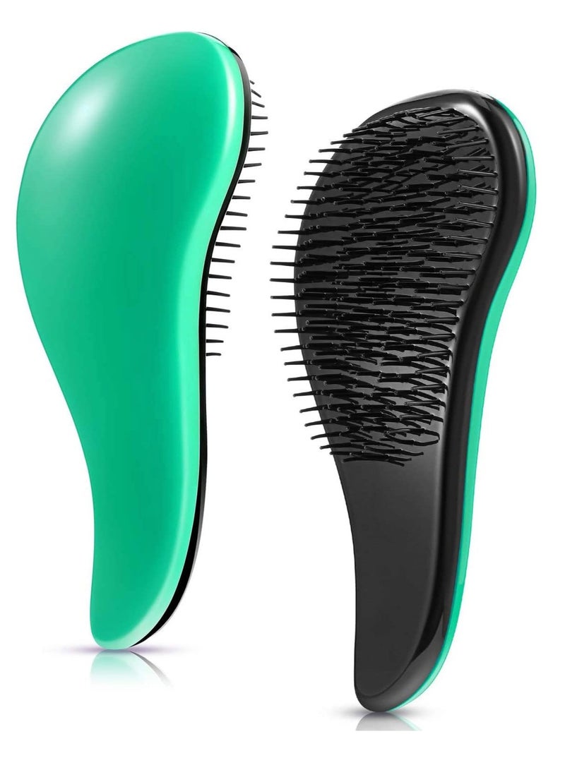 بريميفي قطعتان من فرشاة فك تشابك الشعر للنساء والفتيات والأطفال (أخضر ووردي) - Image 4