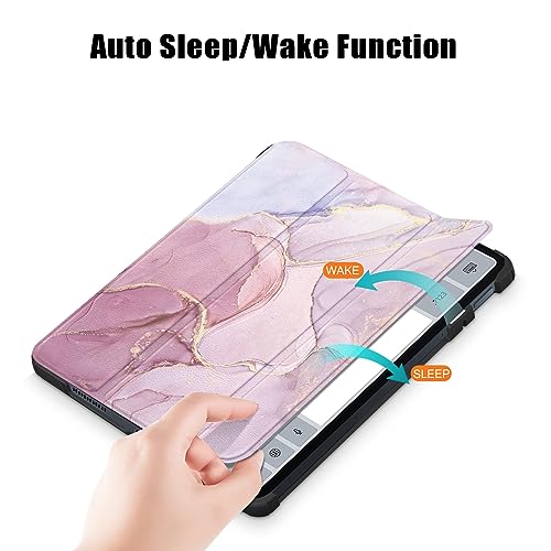 MOCA Case for Xiaomi Pad 6 11 inch,Slim Stand Hard Back Shell Protective Smart Cover for Xiaomi Pad 6/Pad 6 Pro 11" 2023 Case with Auto Wake/Sleep Function (Pink Marble) - Image 2
