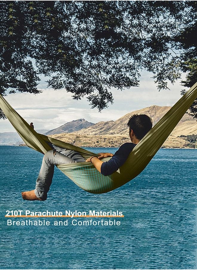 Arabest - Camping Hammock with Mosquito Net, Double & Single Portable Nylon Hammock, Parachute Fabric Hammock Mosquito Net  for Camping, Hiking, Yard, Backpacking - Image 1