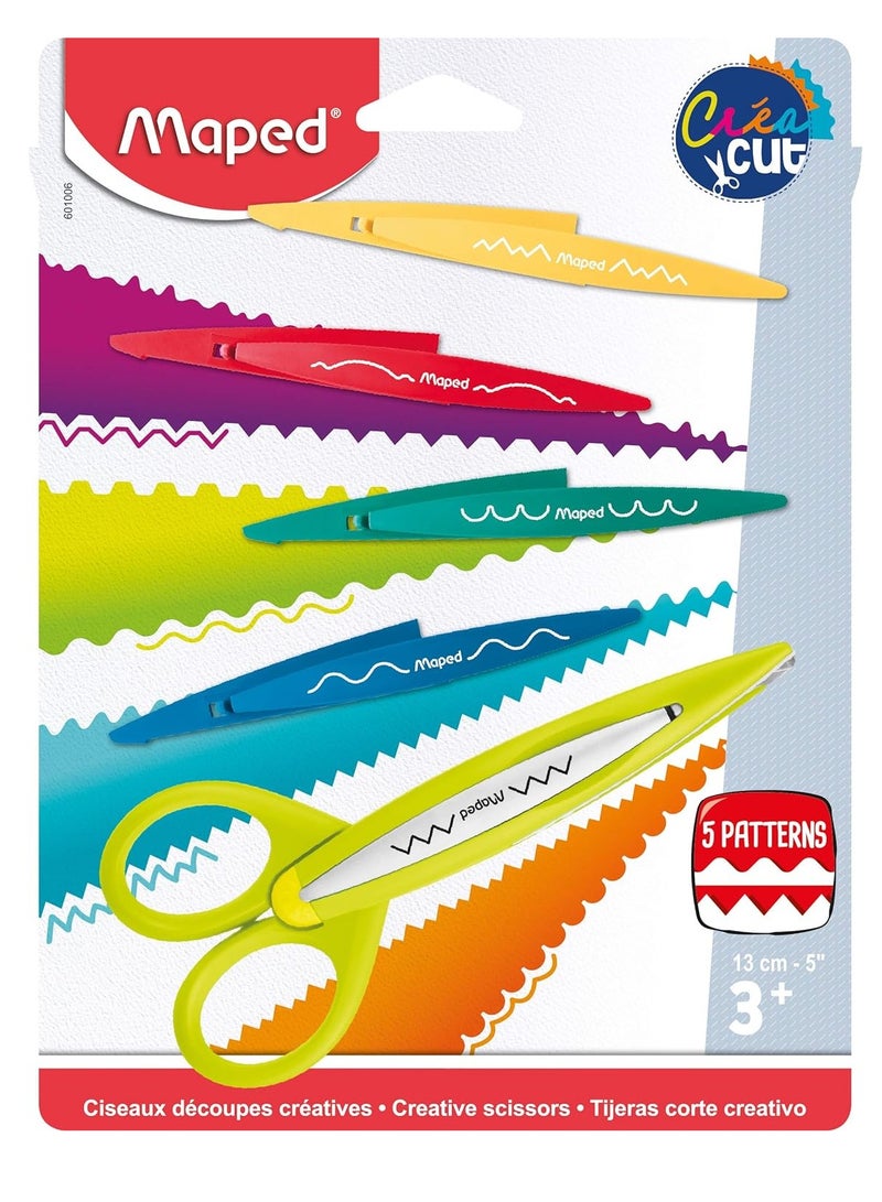 Maped Crea Cut Craft Scissor With 5 Pattern Blades - Image 1