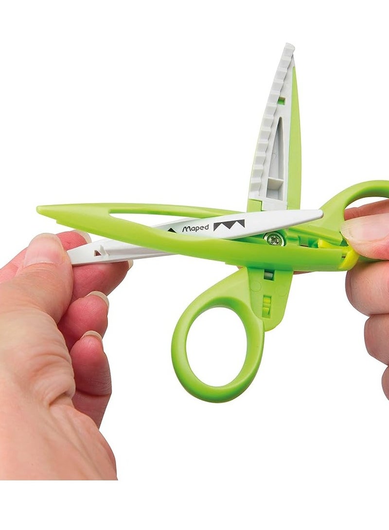Maped Crea Cut Craft Scissor With 5 Pattern Blades - Image 2