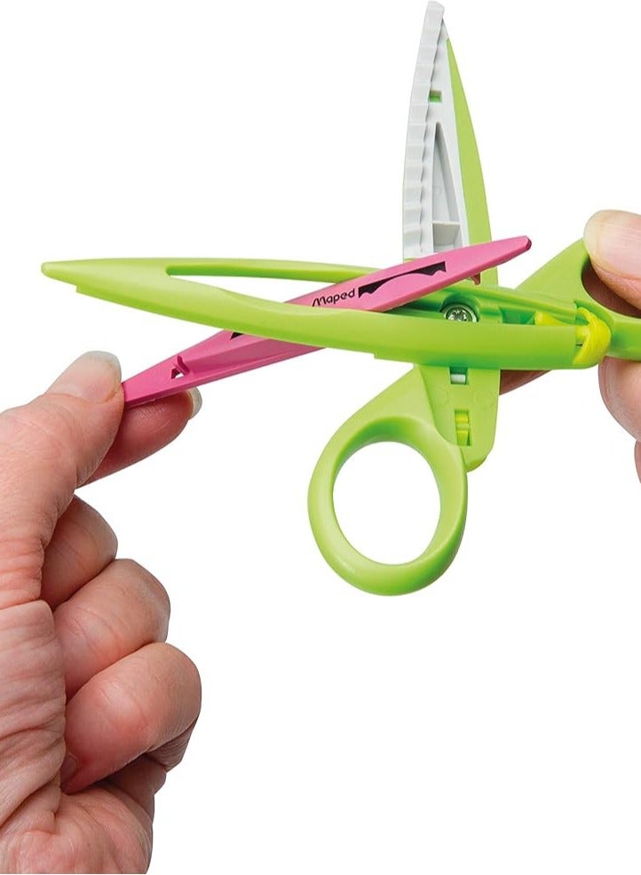 Maped Crea Cut Craft Scissor With 5 Pattern Blades - Image 3