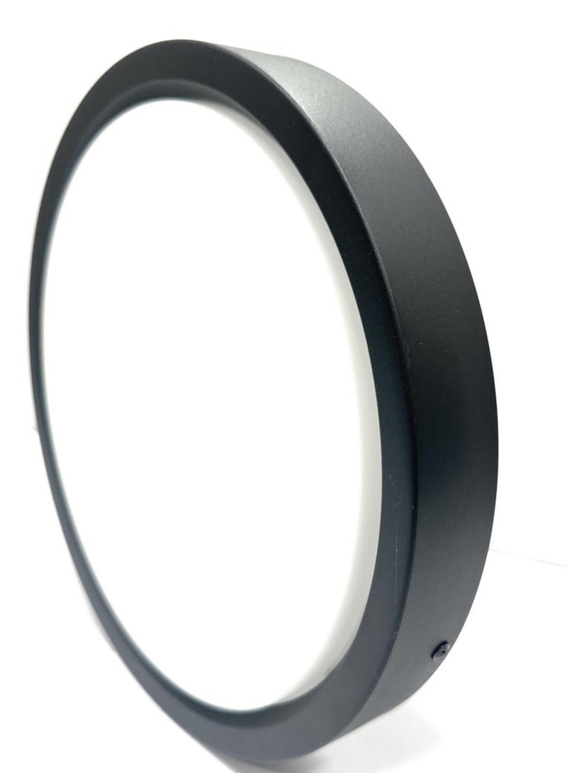 Hylumen 30cm 20W LED Ceiling Light (Warm Light 3000k) Round Modern LED Ceiling Lamp Ultra Bright, Energy Efficient, Modern Flush Mount Lighting for Home & Office Black - Image 1