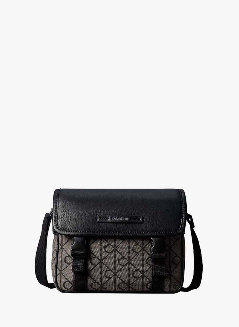 CALVIN KLEIN Emblem Jacquard Small Messenger Bag - Image 1
