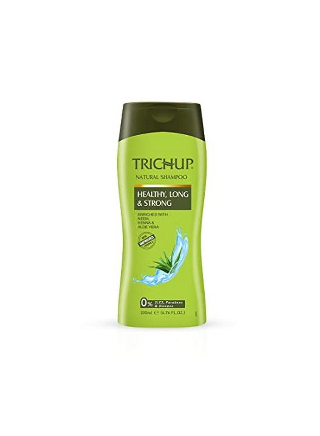 TRICHUP Healthy Long & Strong Hair Shampoo With The Natural Goodness Of Aloe Vera Neem & Henna (200Ml) (Pack Of 3) - Image 3