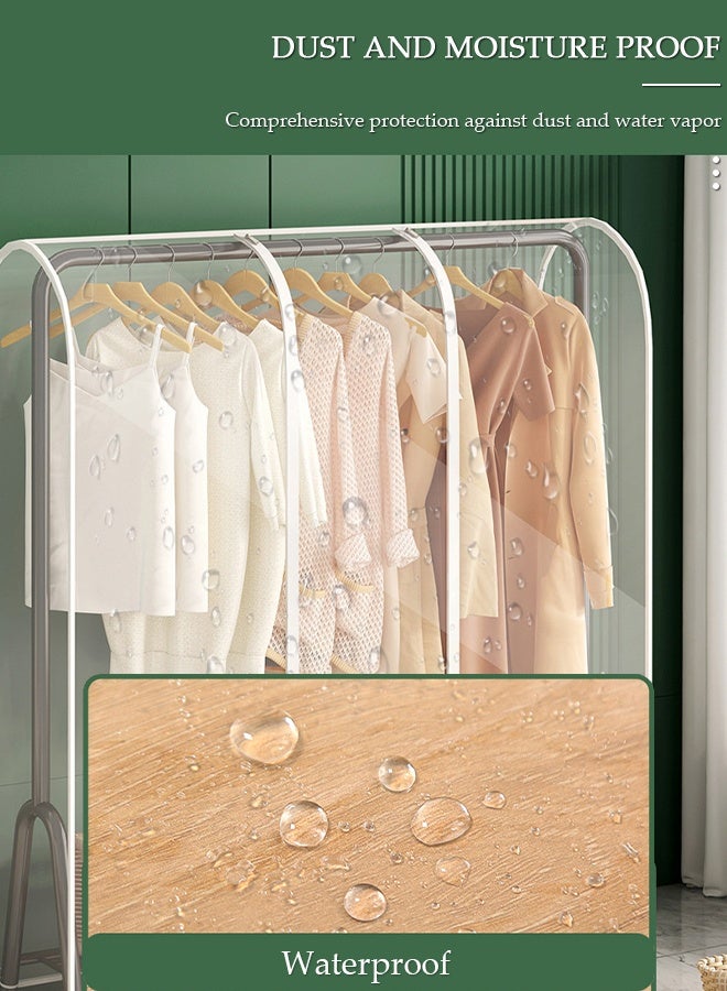 DUNISO أكياس ملابس معلقة شفافة كبيرة جدًا لتخزين الخزانة وغطاء غبار قابل للتنفس وغطاء رف الملابس وغطاء خزانة الملابس للمعاطف والبدلات والفساتين - Image 5