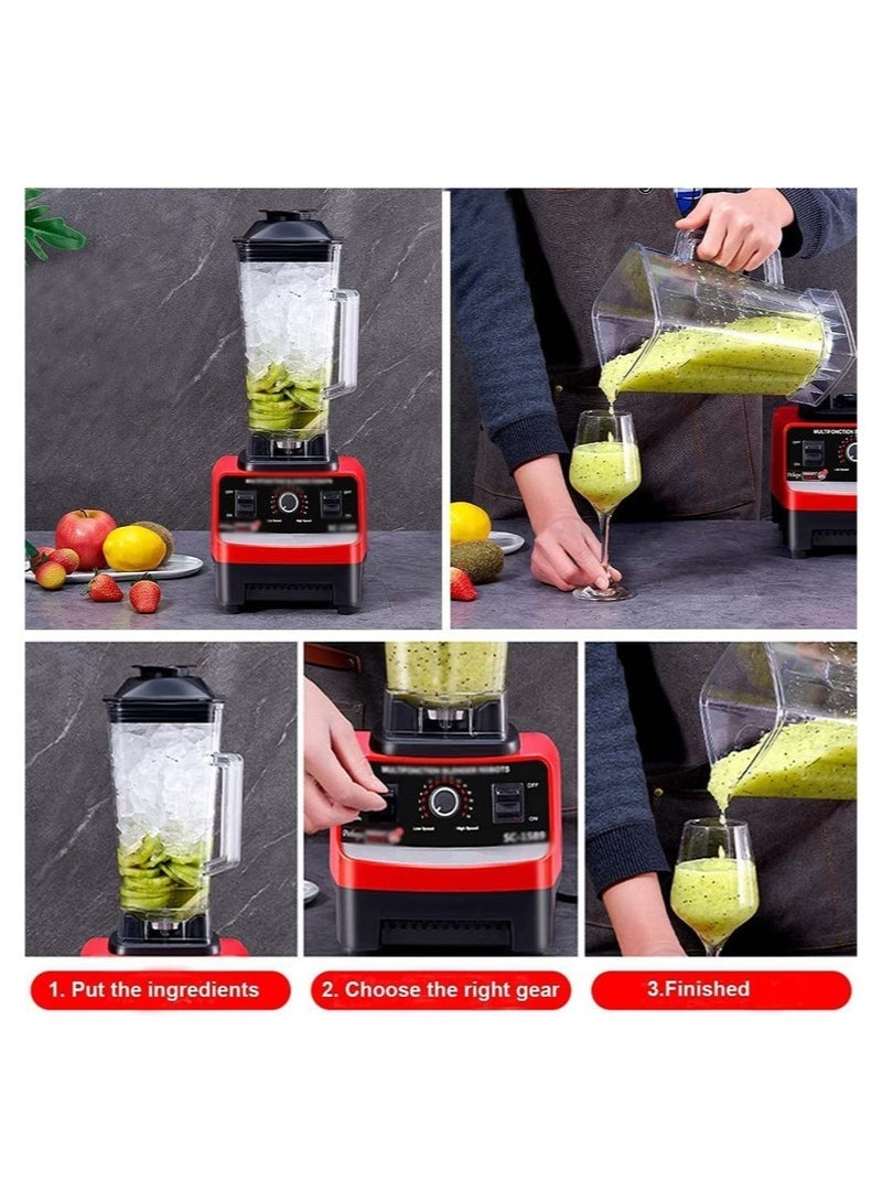 ELTRAZONE 2.5L 4500W Blender Professional Heavy Duty Commercial Mixer Juicer Speed Grinder Ice Smoothies Coffee Maker  - Image 4